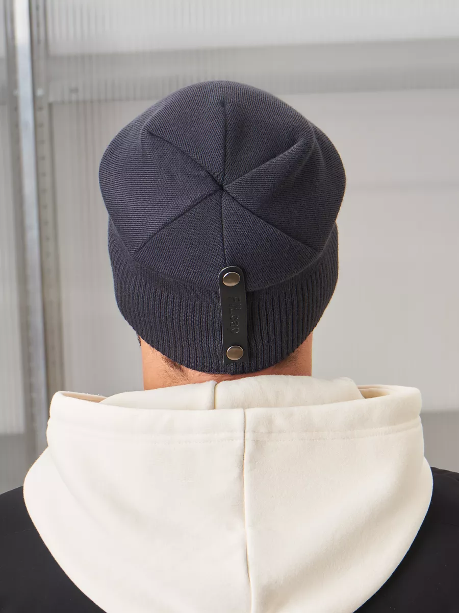 Шапка бини зимняя весенняя с флисом