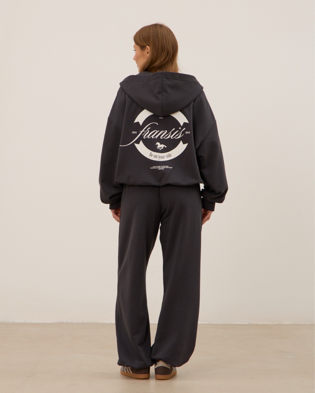 Худи на молнии 04, графит