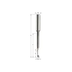 Фреза спиральная по алюминию HSS+Co Z1 S=8 D=10x14/95x120 RH CMT 189.100.51