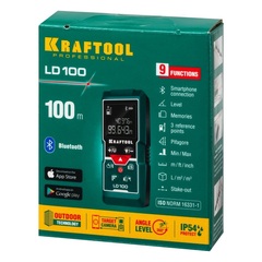 KRAFTOOL LD-100, 5 см - 100 м, лазерный дальномер (34765)