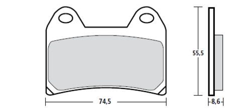 107A48674 Тормозные колодки Z03 Brembo Racing