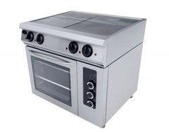 Плита электрическая Grill Master (с дух и конвекц.), Ф4пдкэ, 900х800х900, 4 эл/конф (16,7кВт 380В)