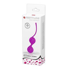 Лиловые вагинальные шарики на сцепке Kegel Tighten Up I - 