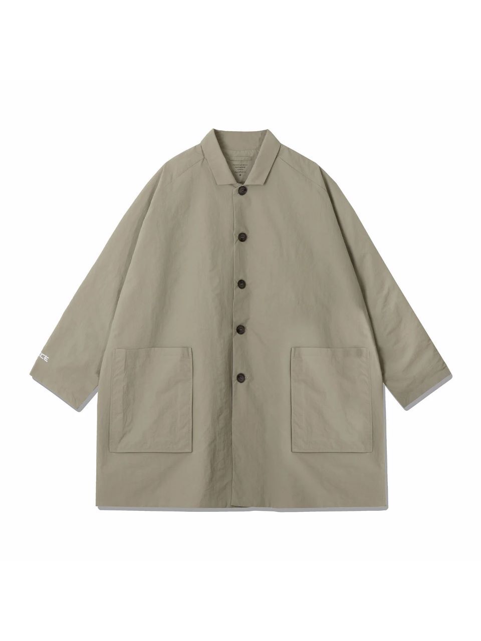 Тренч TRENCH COAT JACKET OVERSIZE/OLIVA/TASLAN
