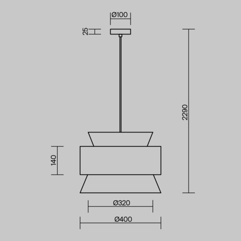 Подвесной светильник Freya WEAVE FR5492PL-01B