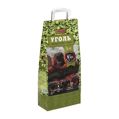 Уголь брикетированный длительного горения, 2 кг.