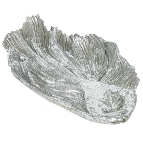 Декоративное блюдо (26*13*4 см) - Серебро - купить 2