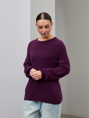Фиолетовый джемпер из шерсти альпаки