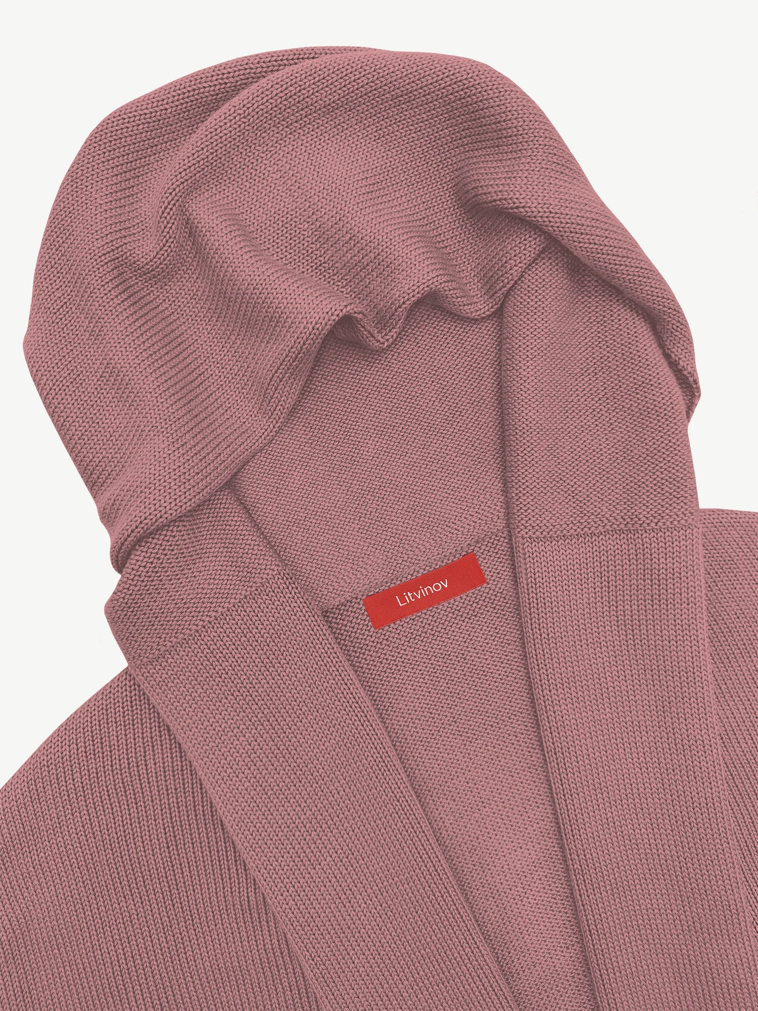 Кардиган с капюшоном из мягкой шерсти