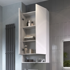 Шкаф навесной Wing 600 (с нишей) белый