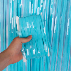 Занавес Дождик, Макаронс Светло-голубой, 2*1 м (В*Ш)