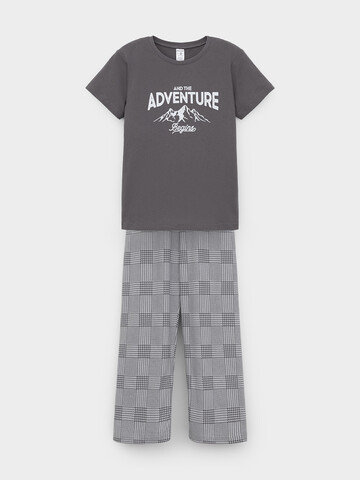 пижама  для мальчика  К 1599/железо,костюмная клетка