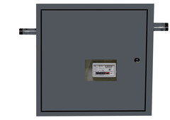 Шкафной газораспределительный пункт ГРПШ-ОХТА-RF-25-1-ЛП-С10 (серый)