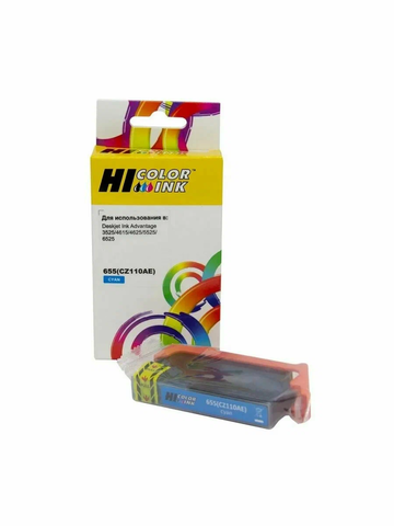 Картридж Hi-Black (HB-CZ110AE) для HP DJ Ink Advantage 3525/5525/4615/4525, №655XL, C