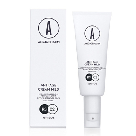 ANGIOPHARM КРЕМ ОМОЛАЖИВАЮЩИЙ С КОМПЛЕКСОМ РЕТИНОИДОВ MILD, 50 Мл | RETINALDEHYDE ANTI AGE CREAM MILD