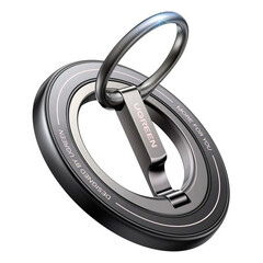Магнитное кольцо-подставка для телефона UGREEN LP945 (65819) Magnetic Phone Ring Holder&Stand,  серо-черный