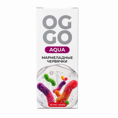 Жидкость OGGO AQUA 2% HARD Salt 30 ml - МАРМЕЛАДНЫЕ ЧЕРВЯЧКИ