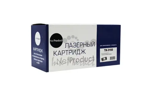Тонер-картридж NetProduct (N-TK-3160) для Kyocera P3045dn/P3050dn/P3055dn, 12,5K, с/ч