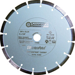 Алмазный отрезной диск Silverstar 230x2,4x10x22,23 Sonnenflex 81004