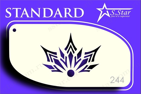 Трафарет для аквагрима S.STAR 244 узор