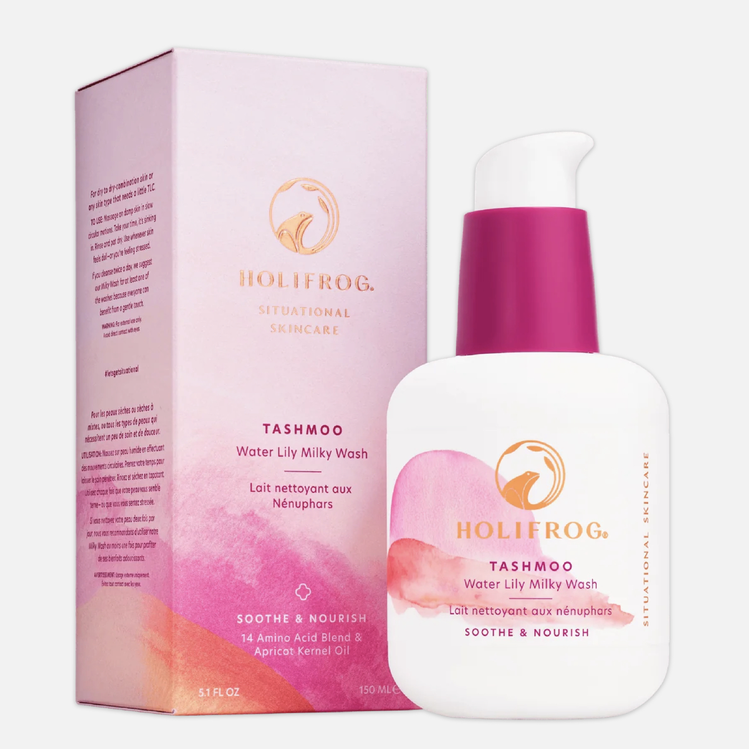 HOLIFROG Tashmoo Water Lily Milky Wash Очищающий гель-молочко с водяной  лилией, 150 мл - купить по выгодной цене | LULU