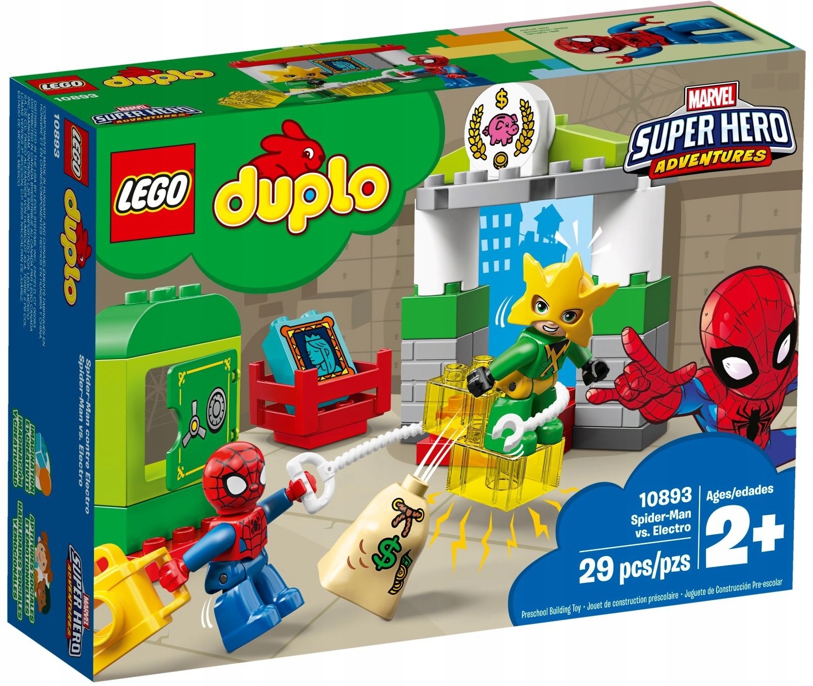 Конструктор LEGO DUPLO Человек-Паук Электро 10893 КИРПИЧИ MARVEL купить в  Москве | Доставка по России.