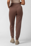 Утепленные спортивные брюки для беременных 15361 мокко
