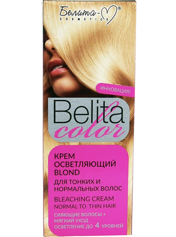 BIELITA COLOR Крем осветляющий Blond для тонких и нормальных волос 50г Белита-М