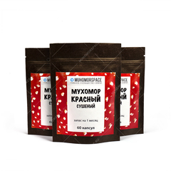 АКЦИЯ 2+1 Мухомор красный в капсулах 3 месяца 180 шт. свежий сбор!