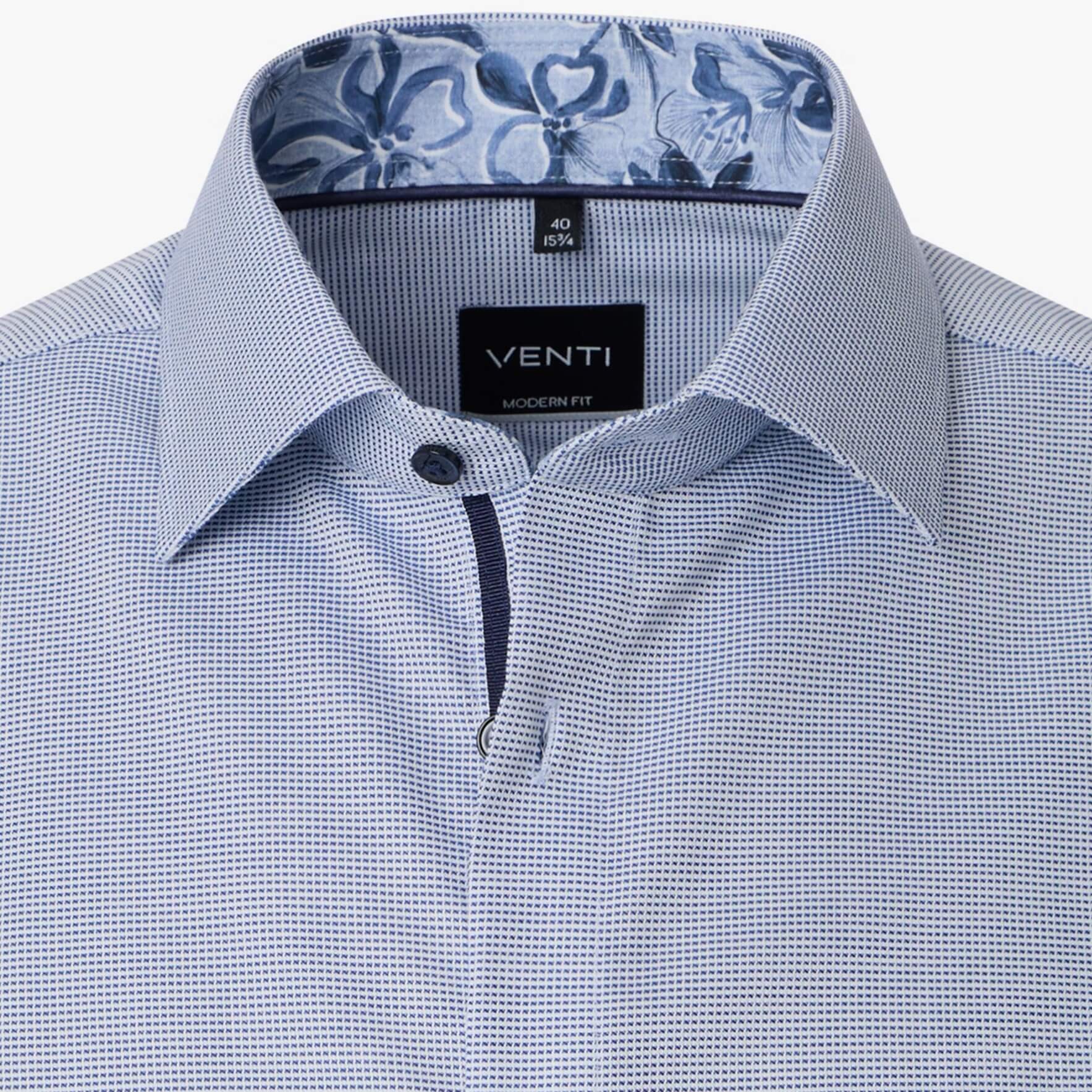 Сорочка мужская Venti Modern Fit 144324500-100 с цветной отделкой