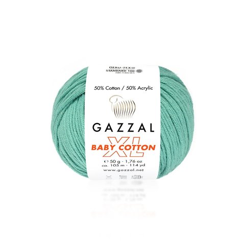 Пряжа Gazzal Baby Cotton XL 3426 изумруд