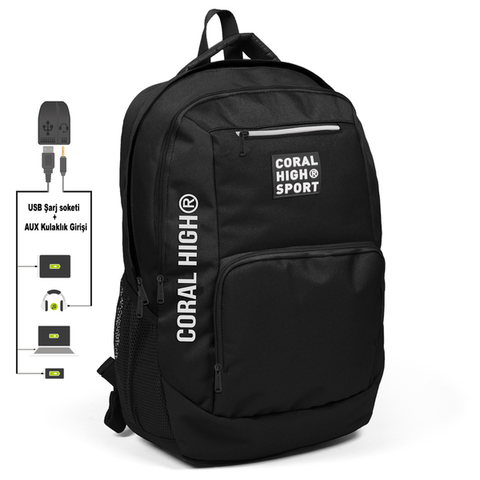 Çanta \ Сумка \ Bag CORAL HIGH SPORT SIRT ÇANTA(USB+AUX SOKETLİ) 23246