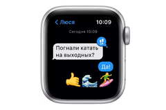 Смарт часы Apple Watch SE GPS, 44mm Silver Aluminium Case with Abyss Blue Sport Band - Regular (MKQ43GK/A)