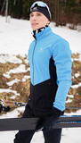 Элитная утеплённая лыжная куртка Nordski Pro Light Blue/Black