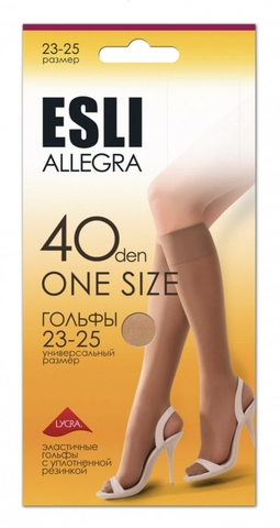 Гольфы жен. ESLI ALLEGRA 40 (р.23-25,nero)