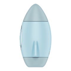 Стимулятор клитора с воздушной стимуляцией и вибрацией Satisfyer Mission Control (голубой)
