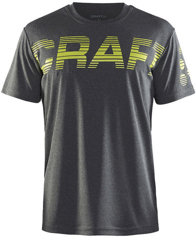 Футболка беговая мужская Craft Prime Run Logo Grey