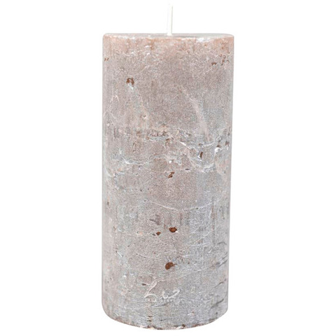 Свеча цилиндрическая Luz your senses 15см ночное серебро