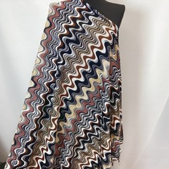 Ткань трикотаж Missoni  коричневый цвет  3147