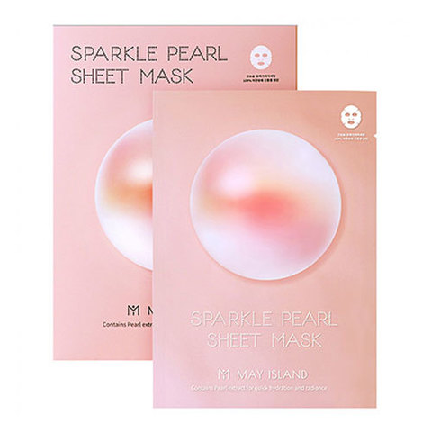 May Island Pearl Sheet Mask - Маска тканевая с экстрактом жемчуга