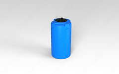 Ёмкость пластиковая пищевая ЭкоПром T 1.2 300 л. вертикальная усиленная под плотность до 1.2 г/см3 (61x61x118см;синий) - арт.555322