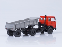 MAZ-5432 tractor cab early red and trailer MAZ-5232V gray 1:43 AutoHistory