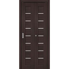 Купить Складная дверь книжка Bravo-22 Wenge Melinga остеклённая