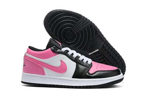 pink and black low jordan 1
