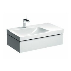 Шкафчик для раковины Geberit Xeno² с полкой, с одним выдвижным ящиком: B=88см, H=22см, T=46.2см, Белый / Высокоглянцевое покрытие фото