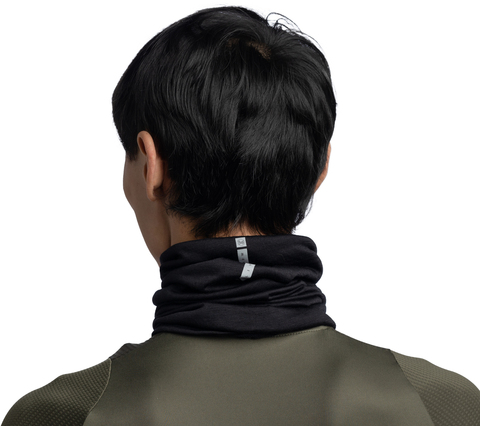 Картинка шарф-труба Buff Wool lightweight Solid Black - 3