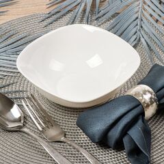 Сервиз столовый стеклокерам, 19 пр, 6 перс, Daniks, Белый Квадро, W 19C9