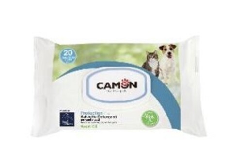 Camon LEIS Влажные салфетки для животных с маслом нима и лавандой
