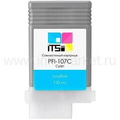 Совместимый картридж Canon PFI-107C (Cyan Dye) 130 мл для Canon iPF670, iPF680, iPF685, iPF770, iPF780, iPF785
