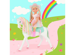 Glitter Girls Набор игровой с куклой Джиа 35 см. и лошадью (GG51162)